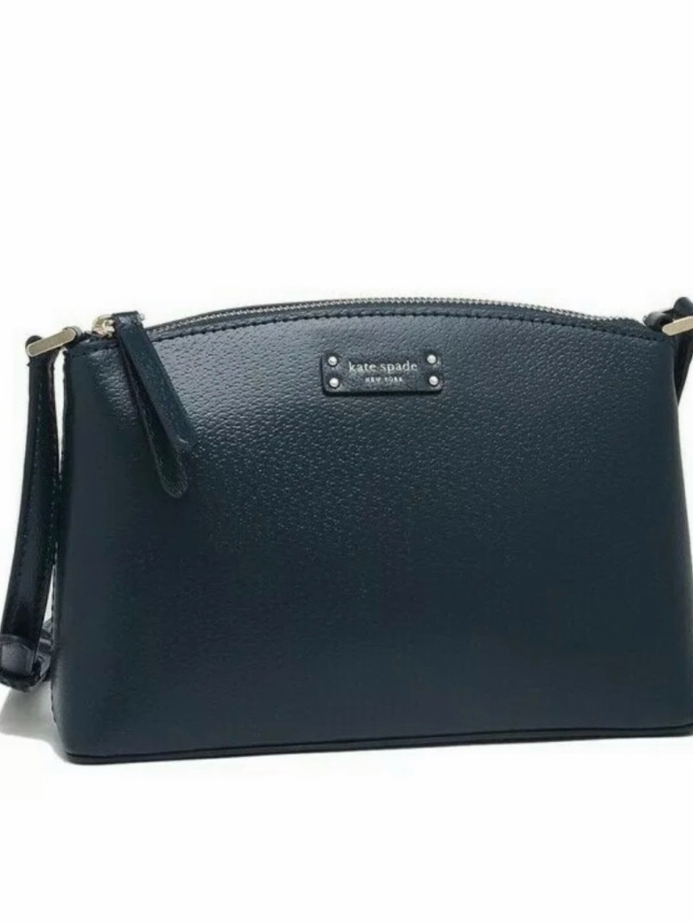 kate spade Navy Pebbled Leather Crossbody